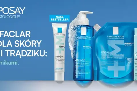 Linia Effaclar od La Roche-Posay to skuteczne rozwiązanie co na trądzik. Krem, żel i plastry pomagają zwalczać niedoskonałości.