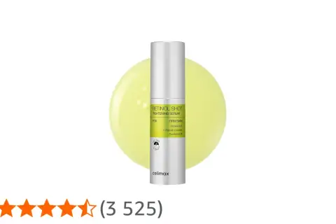 Celimax Retinol Shot – serum napinające z retinolem 0.1% i kompleksem 9 peptydów dla jędrnej skóry.